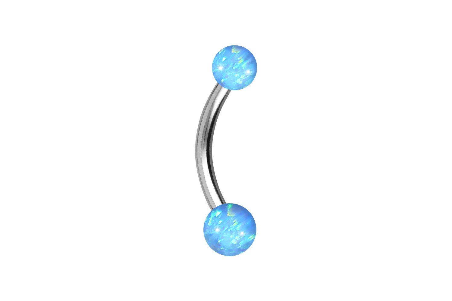 Chirurgenstahl Mini Bananabell Piercing SYNTHETISCHE OPALE